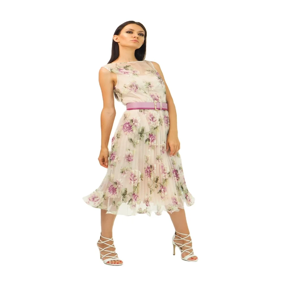 Top quality made in Italy cerimony dress for elegant women and for party, cocktail and wedding