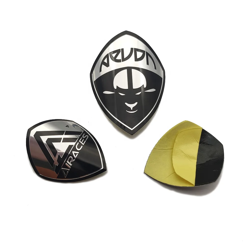 Label Logo Nameplate Stamping Aluminium with Strong Adhesive Metal Sticker Label Custom 3d Waterproof Custom Design Fashionable