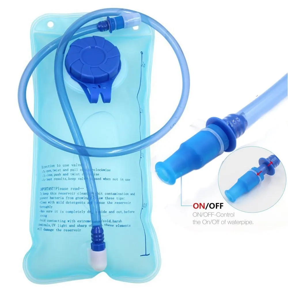 TPU Hydration Bladder Water Bag for Running Cycling with Silicon Mouthpiece