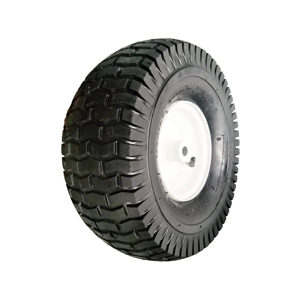 Made in Vietnam 15in 6.00-6 Tube/Tubeless Replacement Turf Tire Wheel Assembly for garden cart trailer wagon lawnmower tractor