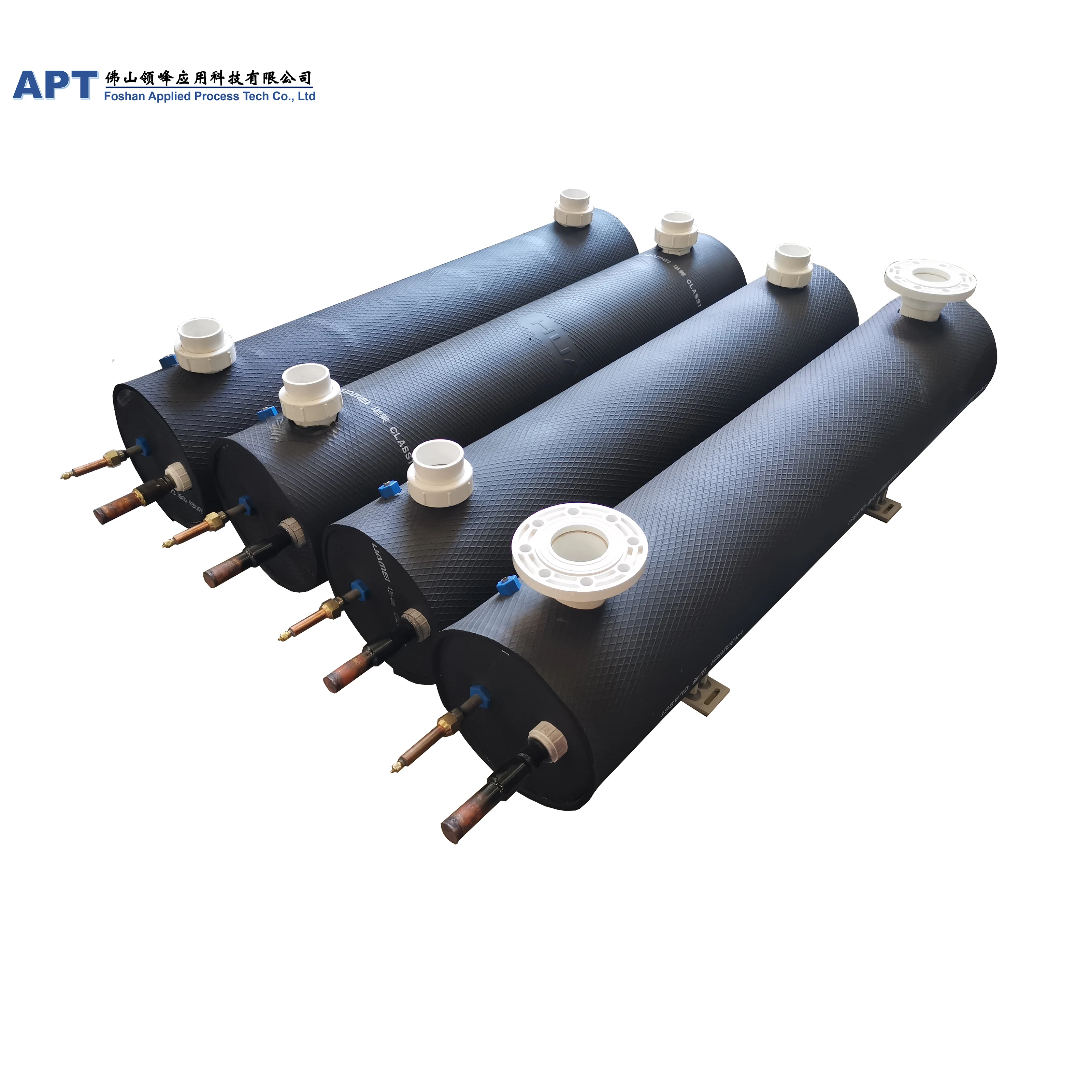 Sprial tube heat exchanger 10kw to 37.5KW for vegetable pre-processing and Pre-cooling machine