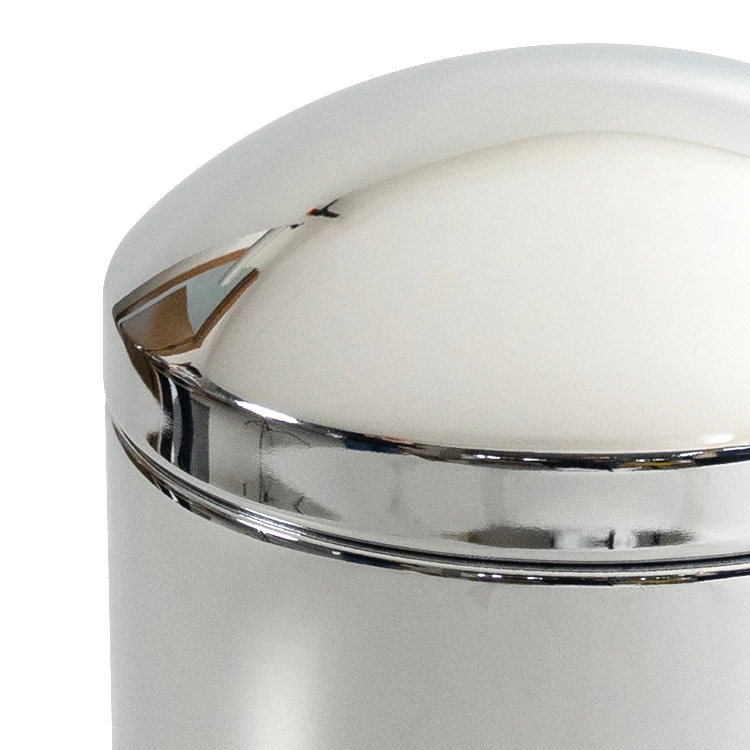 Ninetin Truxpro Chrome 3 Pieces Rear Axle Cover 285mm Bolt Circle with Beauty Ring Bolt On Style for Universal American Trucks