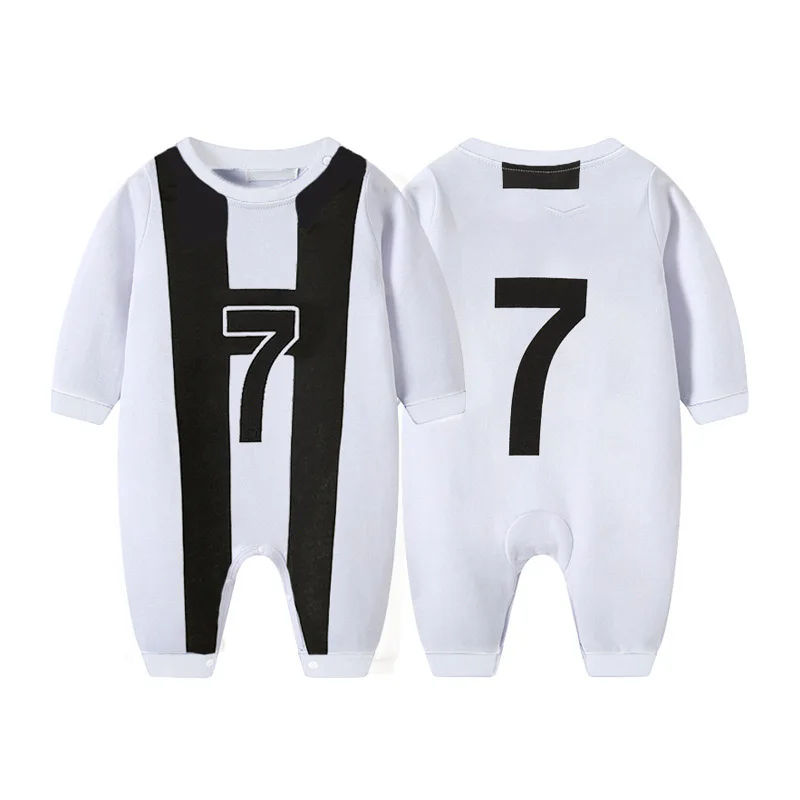 New baby football clothes onesie spring and autumn newborn clothes long sleeve sports wind baby ball clothes