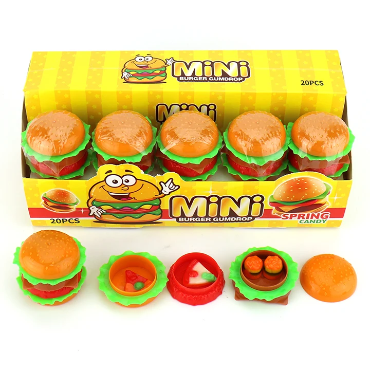 Мини-Гамбургер Gumdrop мягкая мармеладная Конфета в форме пиццы игрушка для гамбургеров