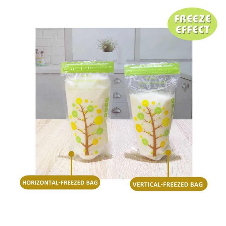 Bimirth Double Zipper Seal Breast Milk Bag bpa free For Storing and Freezing Breastmilk pouch storage Ready to Ship