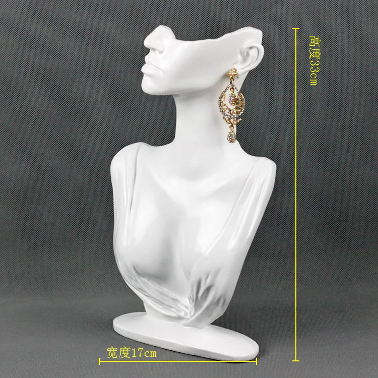 Tongxing Luxury Wholesale Custom Necklace Mannequin Racks Bust White Holder Earrings Jewelry Packaging Display Set