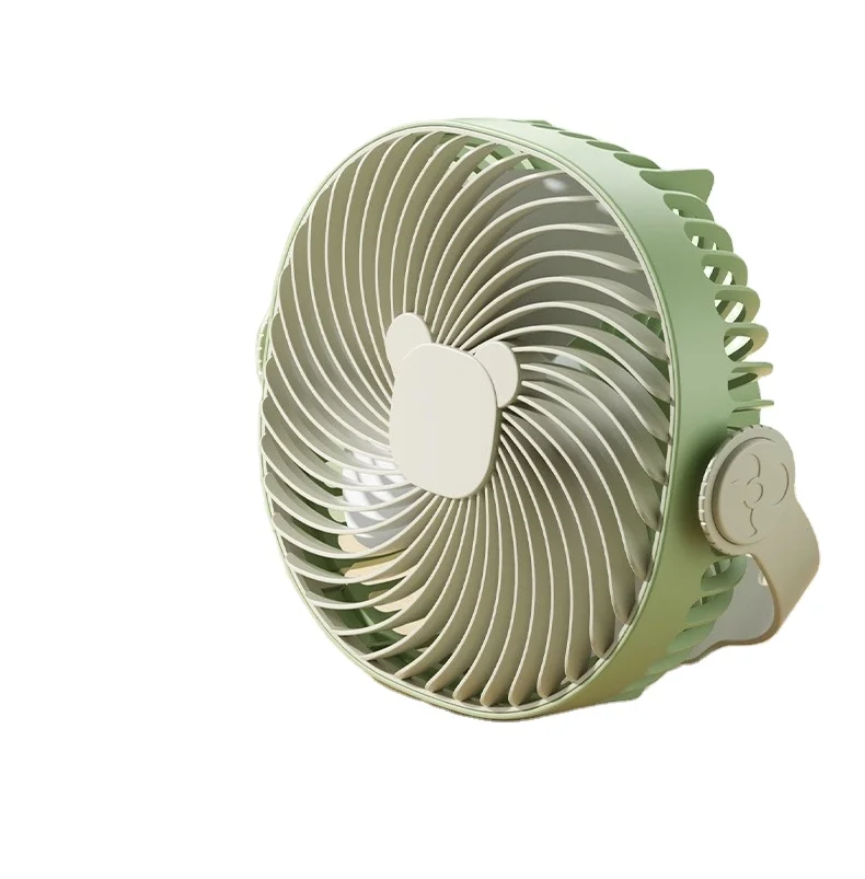 Small fan hanging wall hanging desktop multi-function light fan USB charging fan cross-border new creative gifts