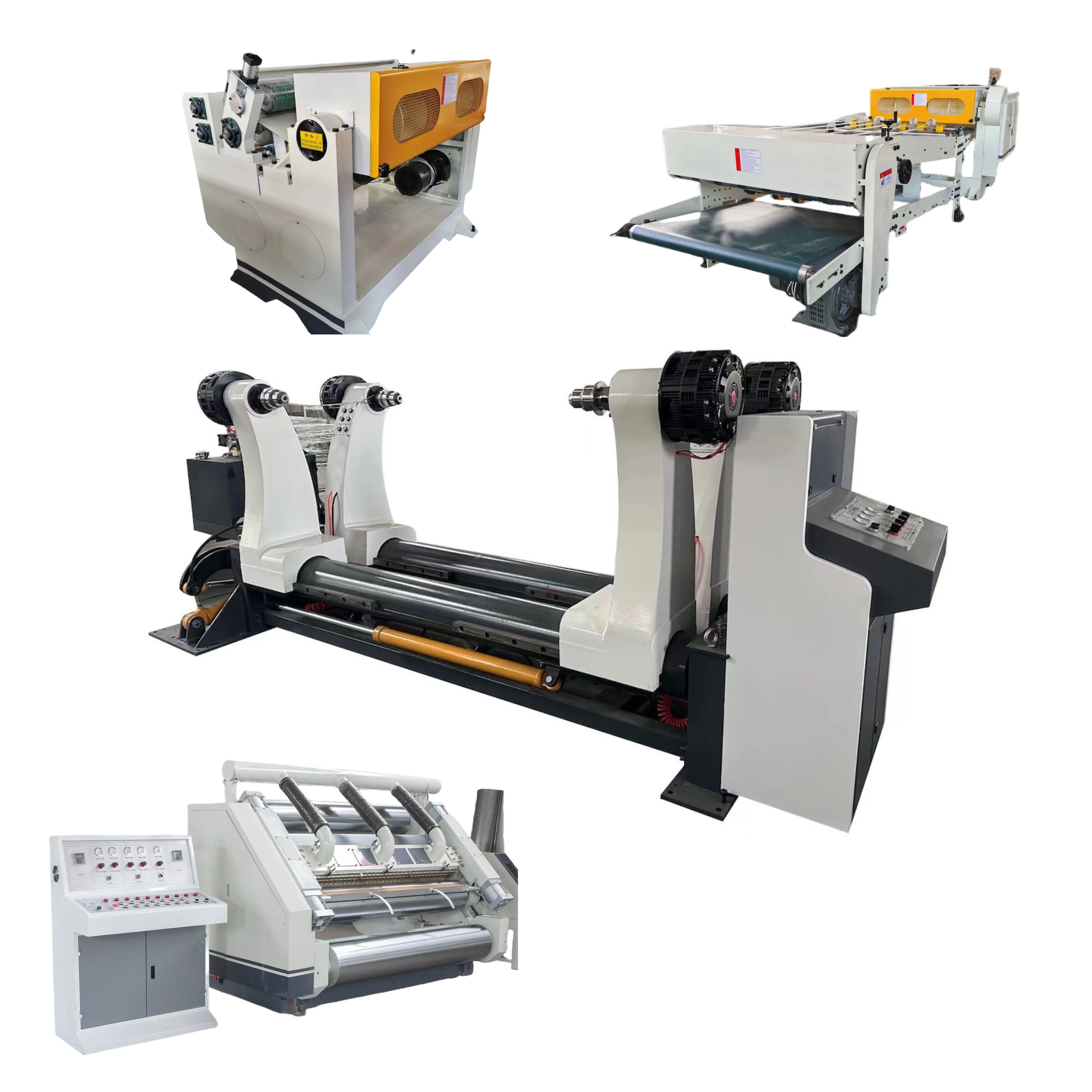 Automatic Single Facer Corrugated Cardboard Making Machine