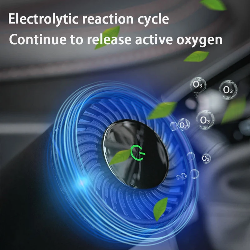 
Car air purifier device, negative ion air purifier smoke and dust removal 
