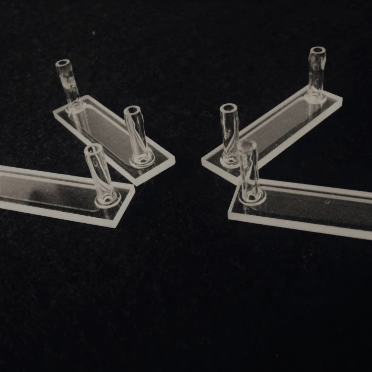 Customized High Purity Transparent UV Quartz Cuvette Cells Flow cells for Fluorometer Tintometer