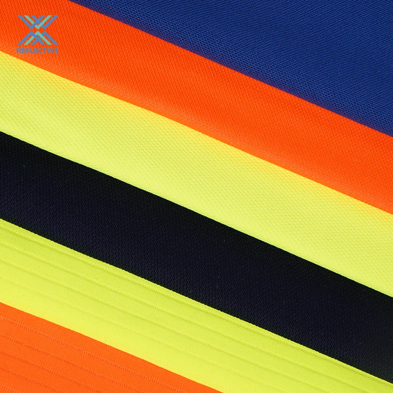 LX EN20471 100% Polyester Knitted Hi Vis Reflective FR Fabric Functional Fluorescent Fabric Flame Retardant Fabric