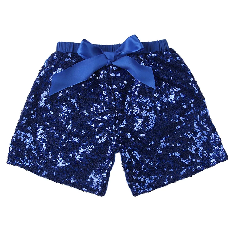 Bulk Wholesale Kids Lovely Shiny Sequins Pants Baby Gold Shorts