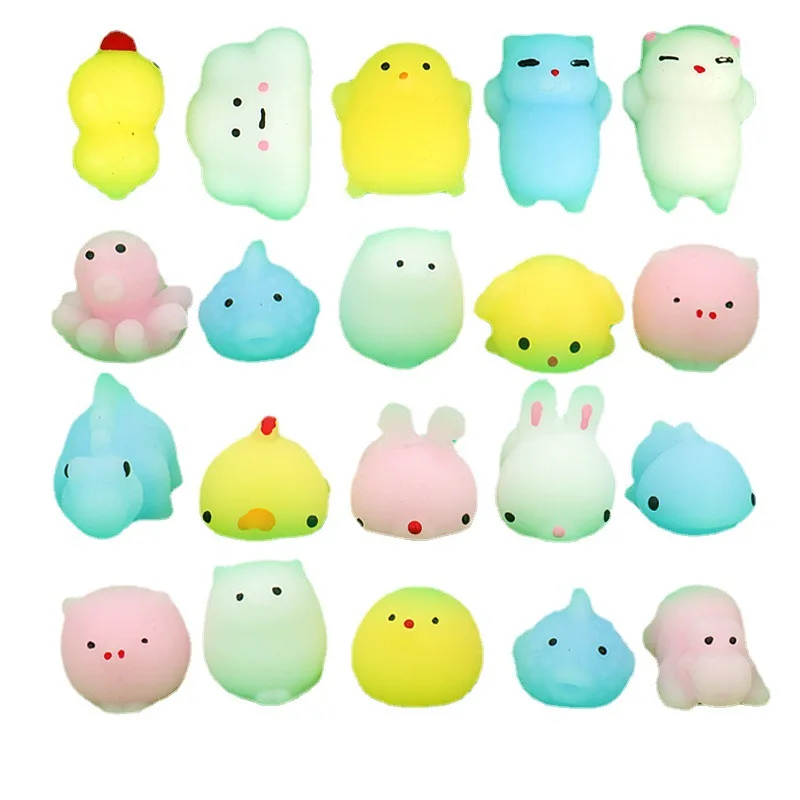 Hot sale Tpr Stretch Squeeze Fortune Cat Toy Children Favor Animal Anti Stress Strechtt Squeeze Flour Balls Toys