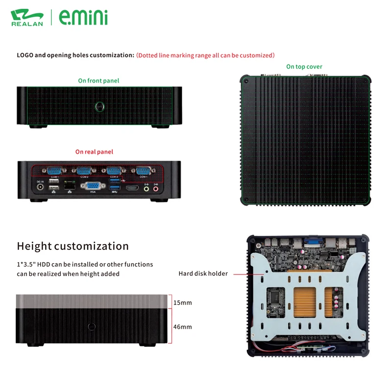 android computer industrial pc linux for smart control system AI device