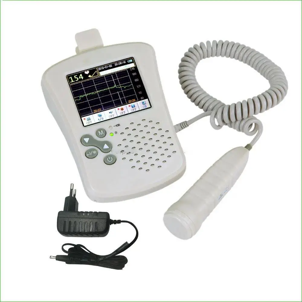 Handheld   Vascular Doppler/ Blood flow rate detector  with 8Mhz Probe with curve