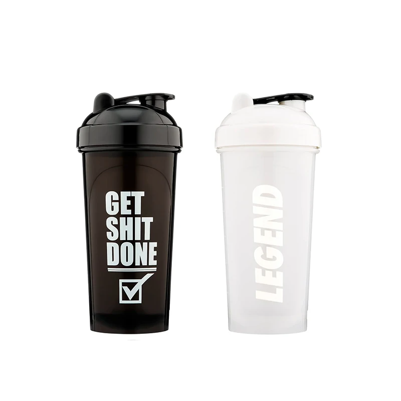 New Style Custom Logo Fitness Plastic Gym Drinking Water Bottles Blender Shaker Cup Protein Shaker Bottle for Sports