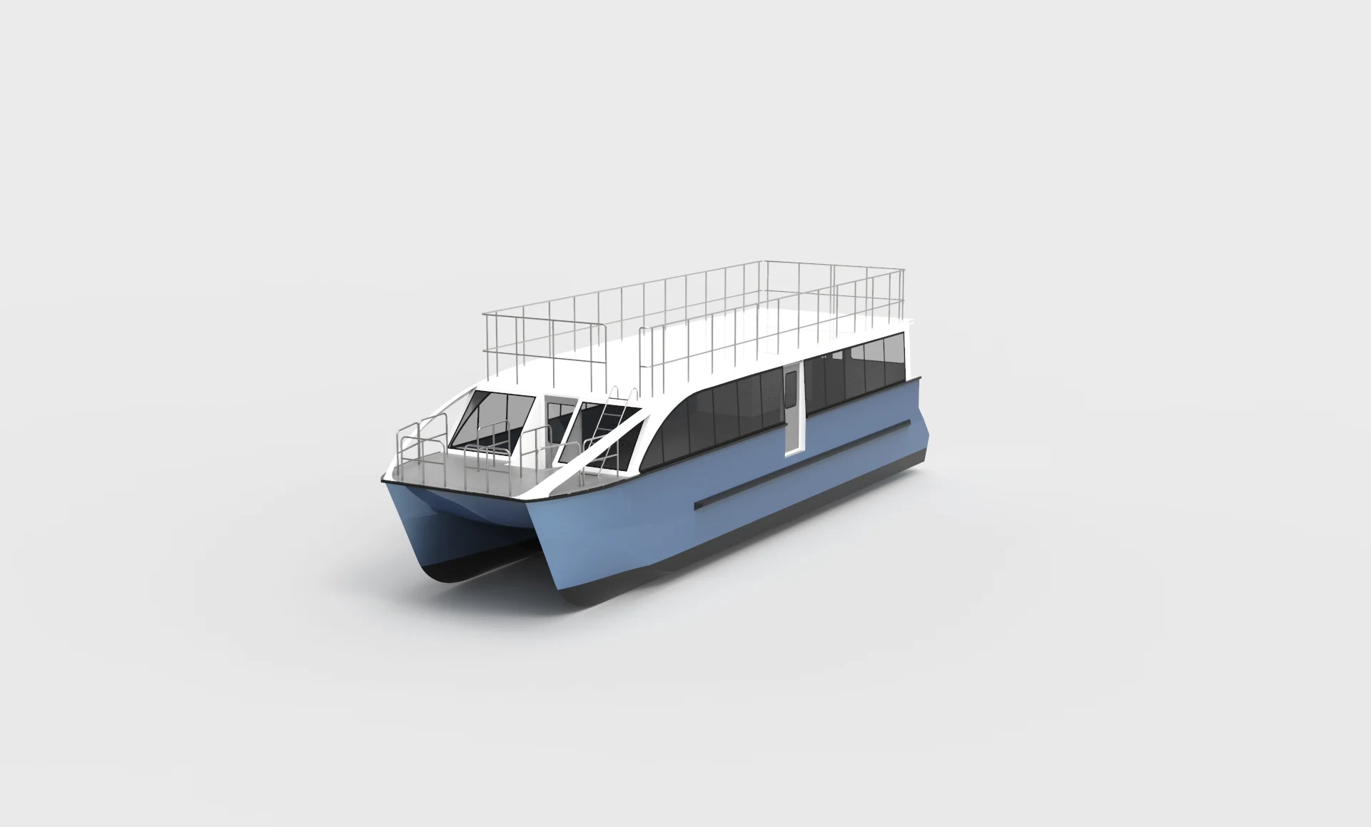 15m 50ft 50 seats twin hull Aluminum catamaran passenger ferry  boat