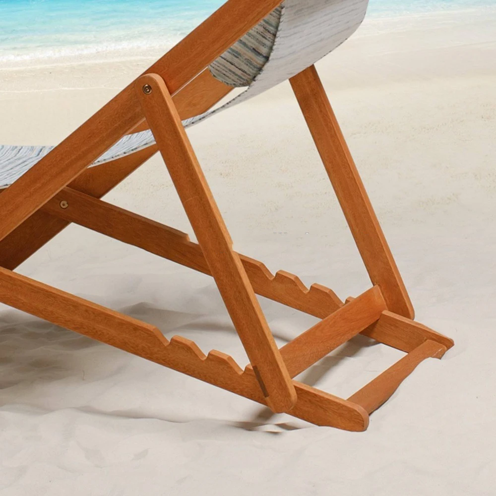  Custom Design Clearance Sale Solid Wood Furniture Sofas Sea Chairs Beach Leisure Sun Lounger With
