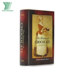 Brown A3 Hotel Bar faux livre boite Decoration PU Leather Cardboard Box Fake Book  jewelry box book gift thick cardboard books