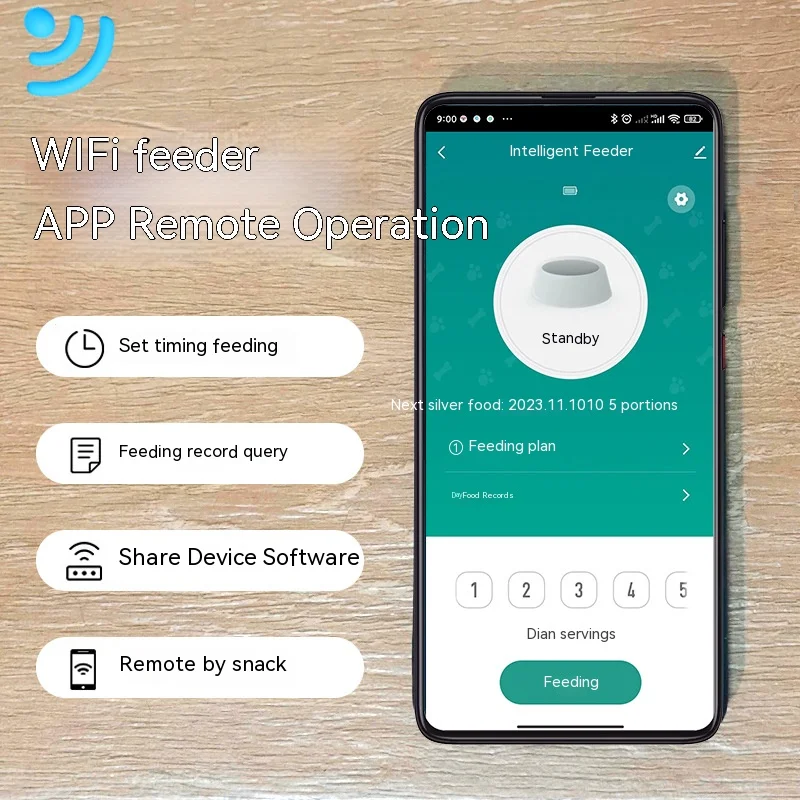 Wholesale Custom Stainless Steel Smart Pet Feeder Automatic Pet Smart Feeder Dog Cat Food Bowl Pet Feeder