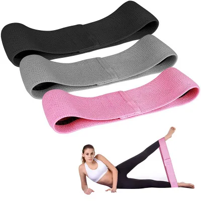 
Fitness Yoga Booty Non Slip Fabric Gym Nude Elastic Exercise Custom Hip Circle Band 