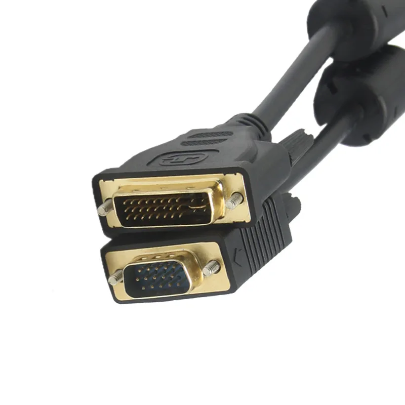 Cheap 24+5  Dvi To 15 Pin Vga Adaptor Cable For Tv Computer Dvd Projector
