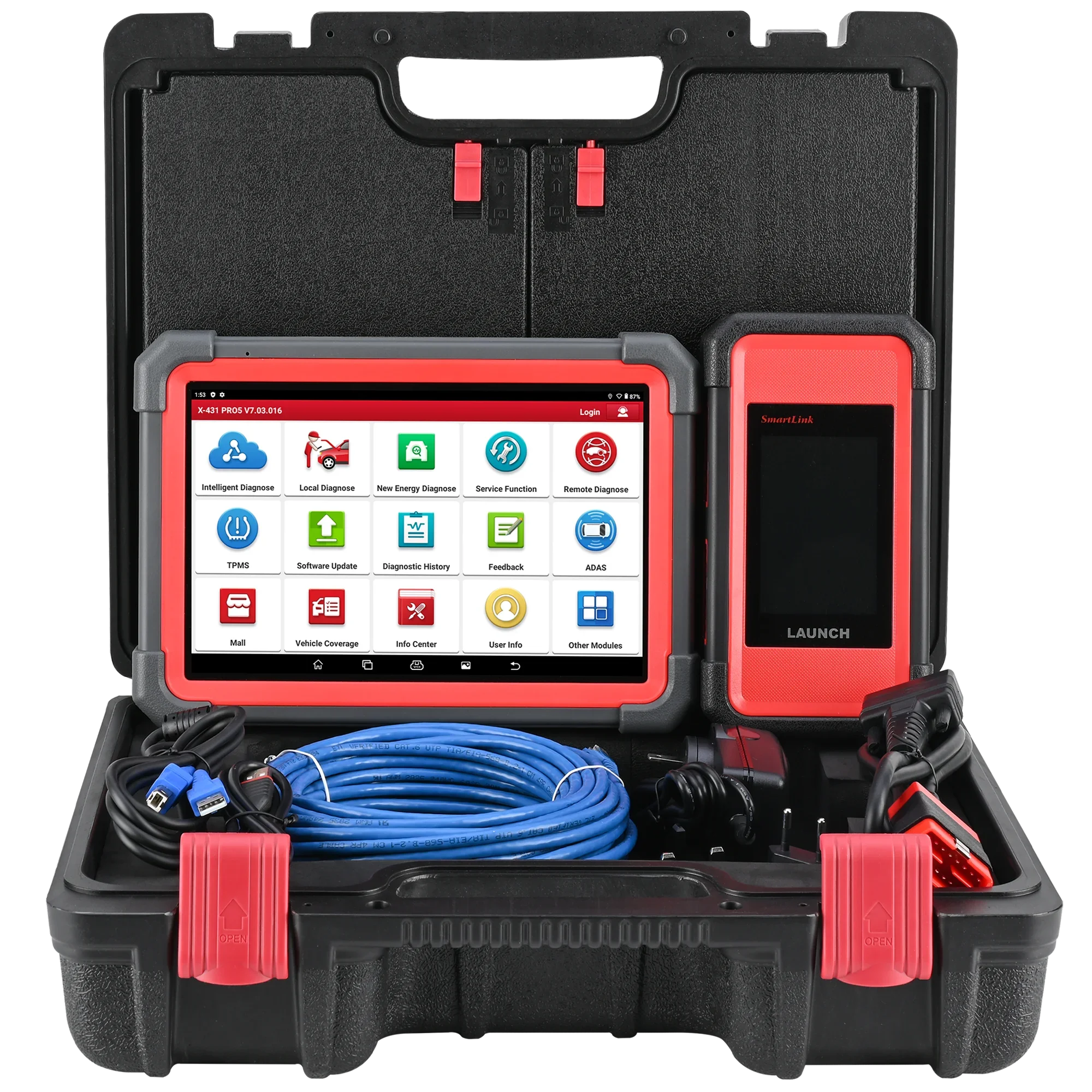 X-431 LAUNCH PRO5 SmartLink J2534 ECU Programming Car Diagnostic Tools OBD2 Scanner Diagnosis Automotive Scanner X431 Auto Scan