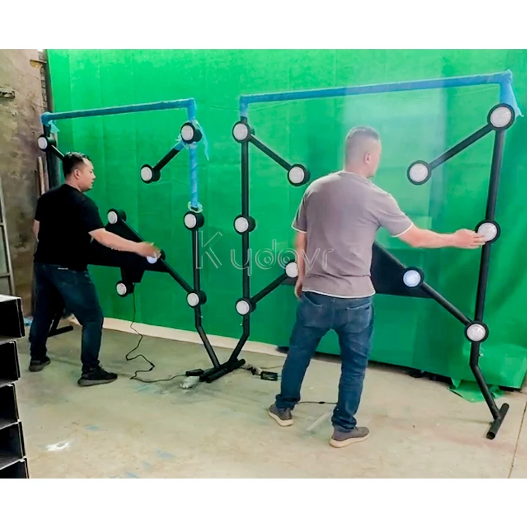 Amusement park carnival booth win prize game push led button speed challenge interactive catch the light led reflex game