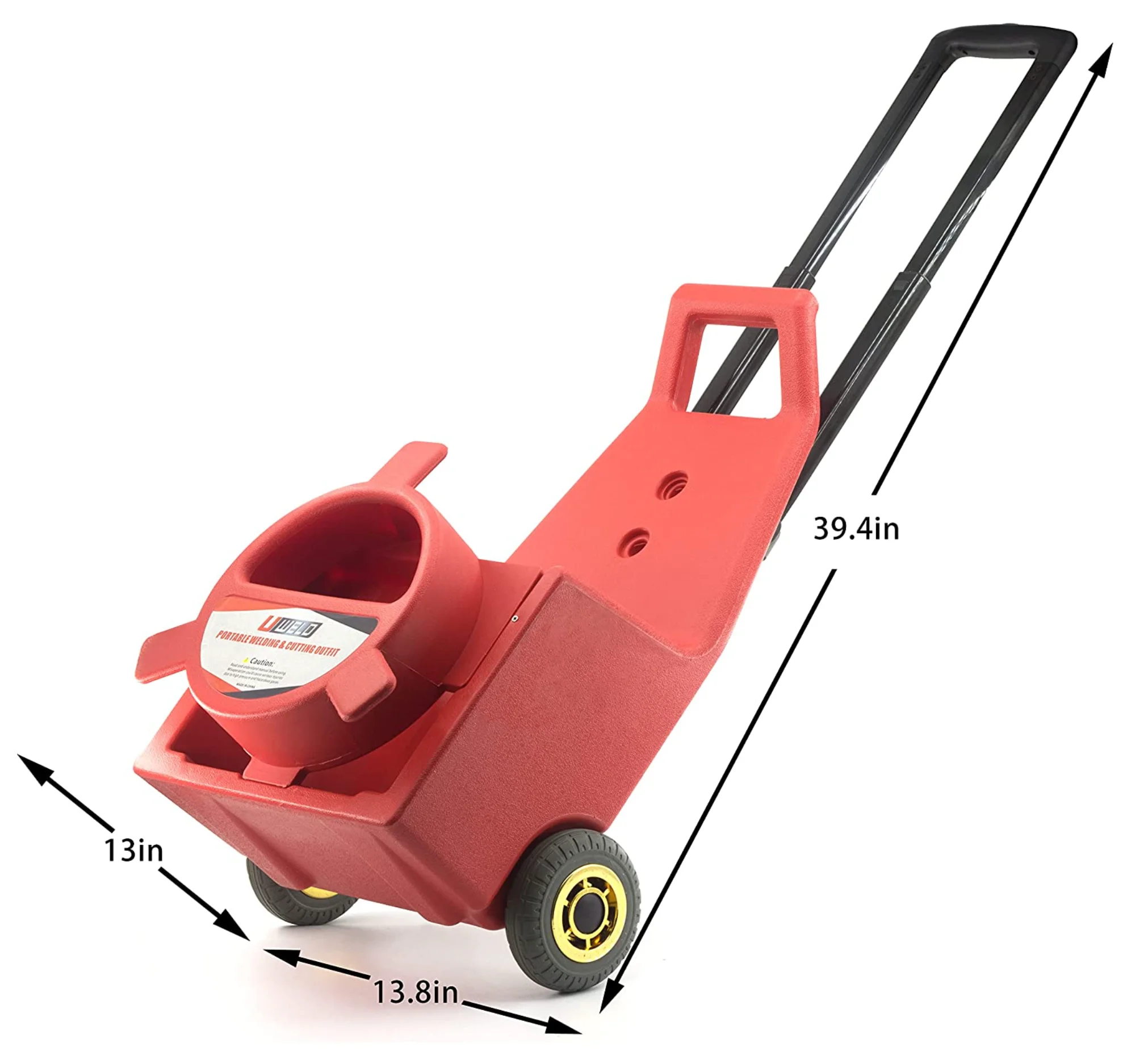 2022 Uweld New Portable Gas Cutting Set with Wheel Oxygen Acetylene Weld Torch Tank Kit