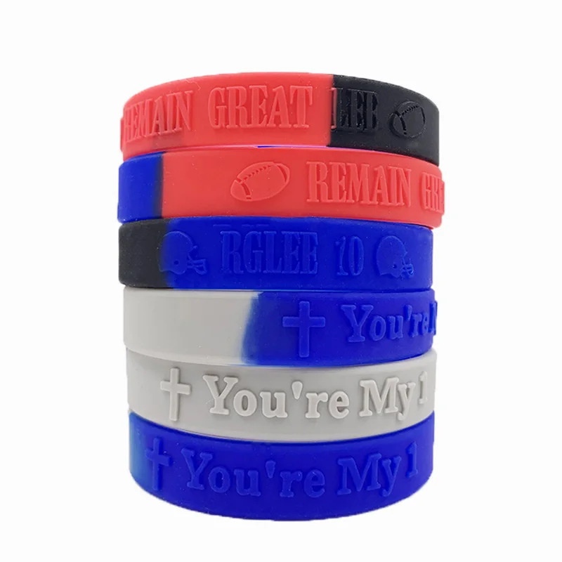 Personalized Make Your Own Rubber Wristbands Bracelets With Logo Cheapest Custom Silicone Wristbands
