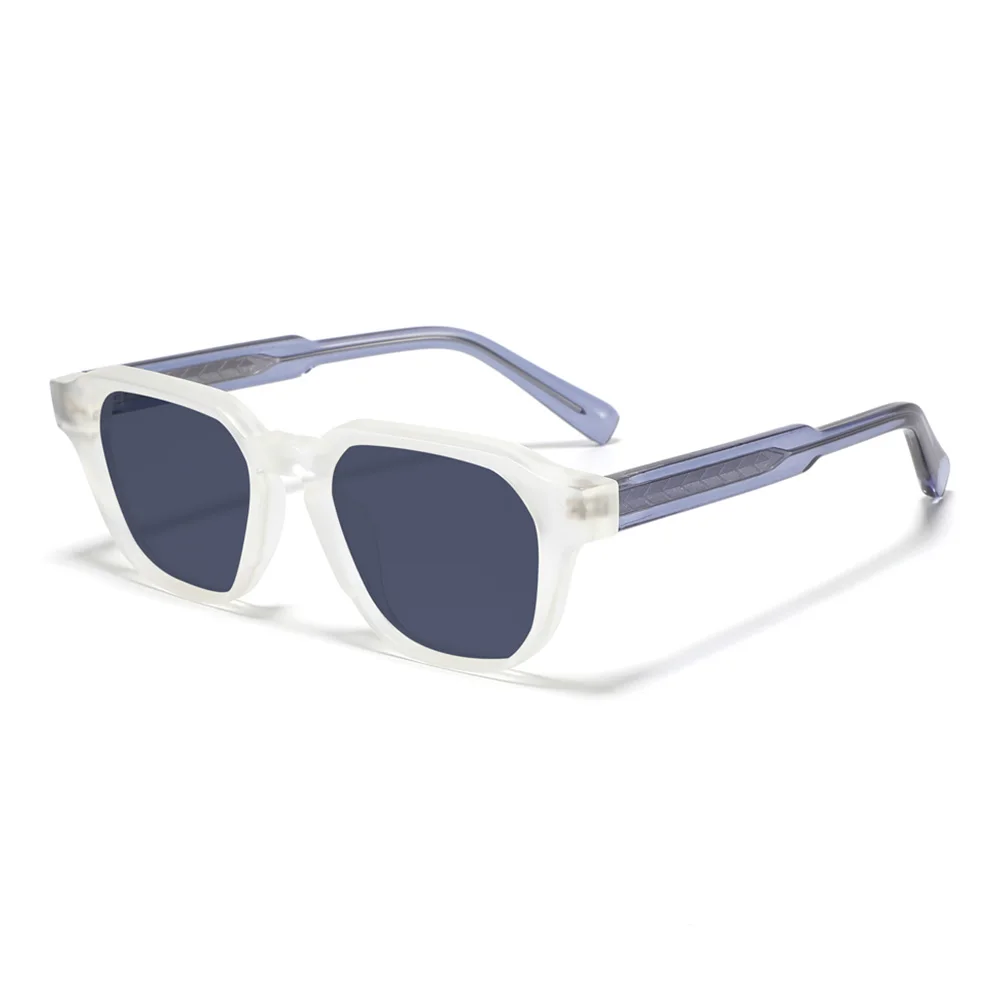 2024 New Fashion Square TR90 Frames Luxury Vintage Men Shades Polarized Glasses Trendy Small Size Sunglasses Women