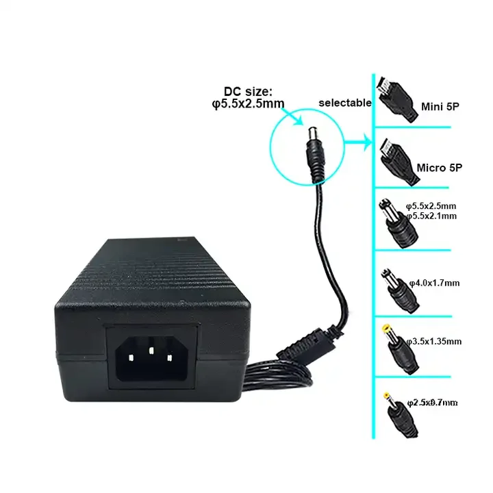Адаптер питания DC 5A 5V 12V 24V 36V 48V Трансформаторы освещения Светодиодная лента адаптер драйвера