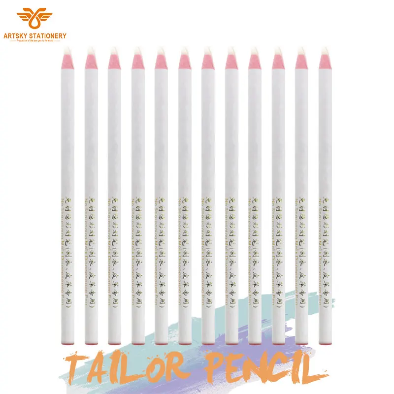  Sewing Mark Pencil White Invisible Erasable Fabric Pencils for Marking and Tracing Heat Erase Pen