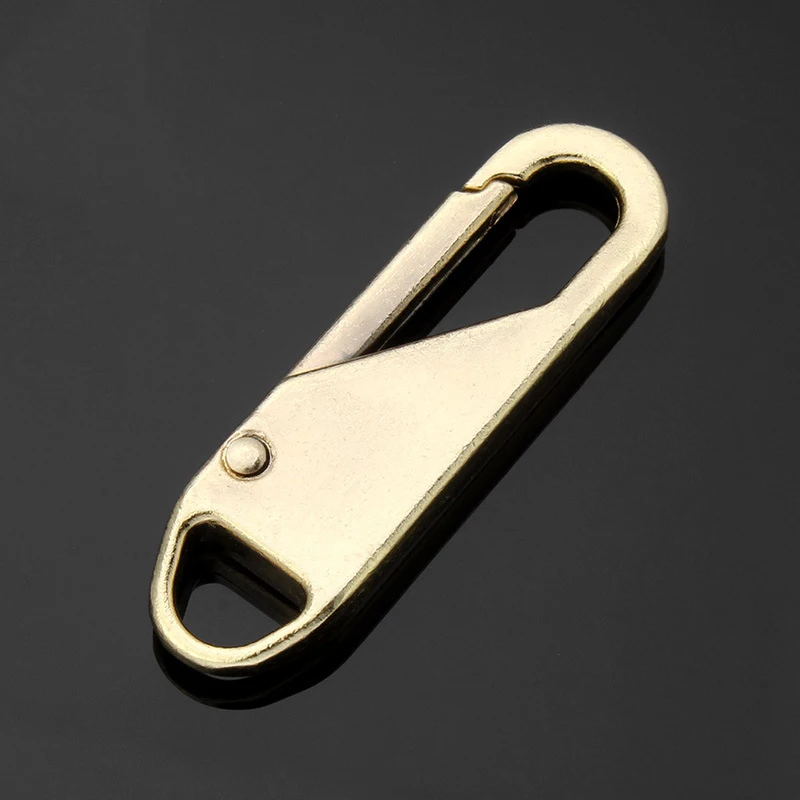 In stock Tab Head Silver Rose Gold Custom Logo Slider Fashion Handbag Rainbow Gold metallic zipper pull