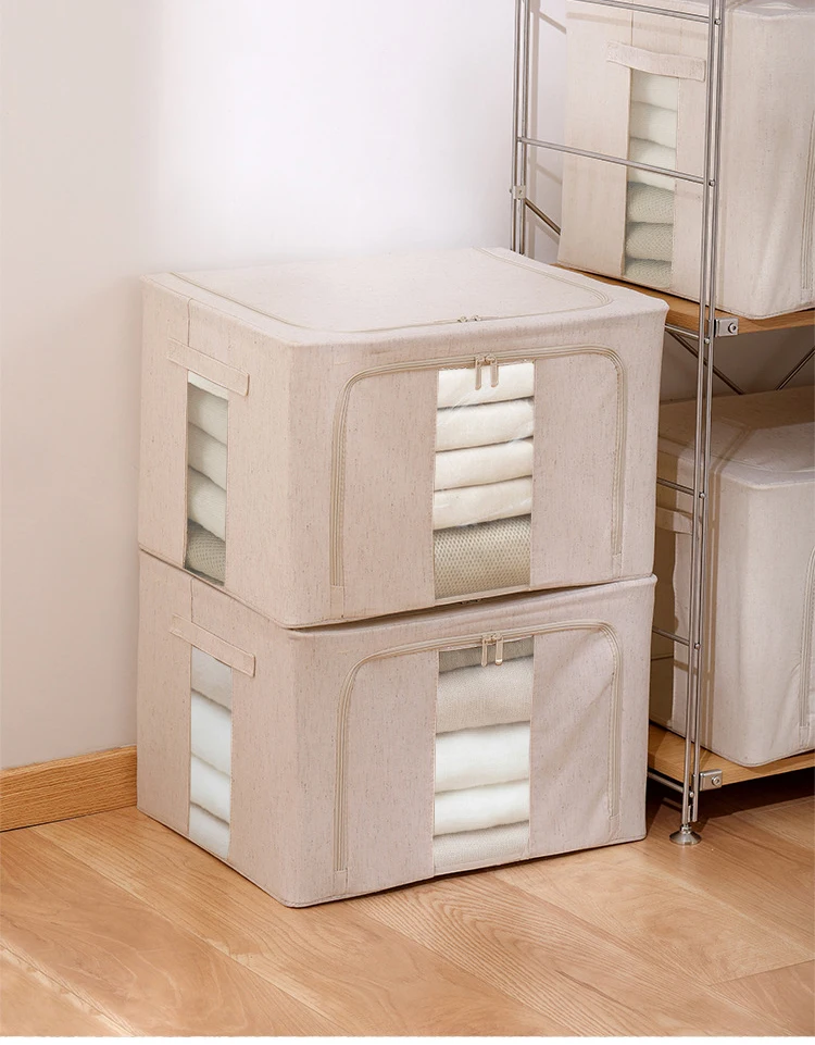 88L/66L Large Capacity Closet Blanket Waterproof NonWoven Travel Quilt foldable clothes organizer  storage box