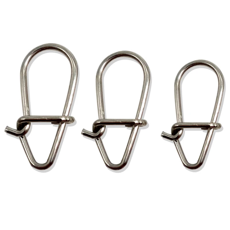 Top Right AC313 Fishing Snaps Duo-lock Snap Fishing Accessories Stainless Steel Fishing Snaps
