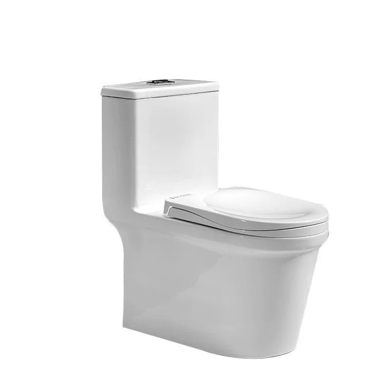 One Piece Toilet Ceramic Bathroom Toilet White Bathroom Toilet  with Center Flush Technology