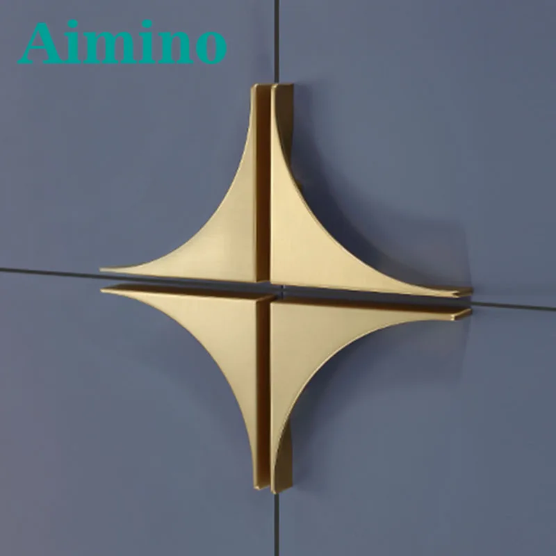 AIMINO RTS Hotsale Modern Simple Styles Pull Cabinet Handle Black Wardrobe kitchen Cabinet Handles