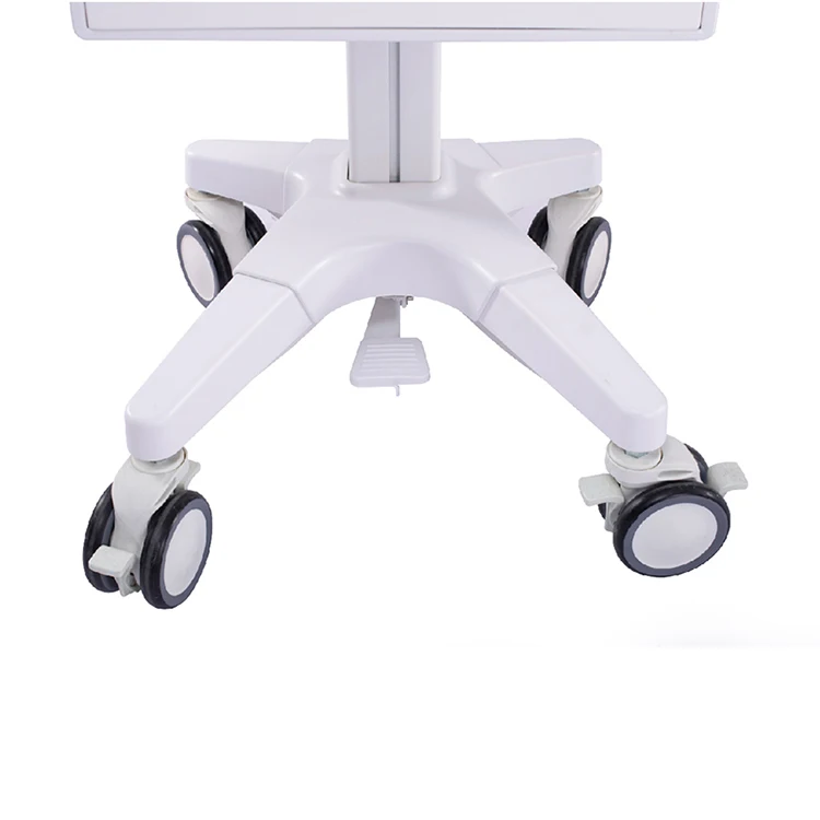 Flexible Rolling Computer Cart Compact Mobile Computer Cart Durable Computer Cart On Wheels For Healthcare Applications