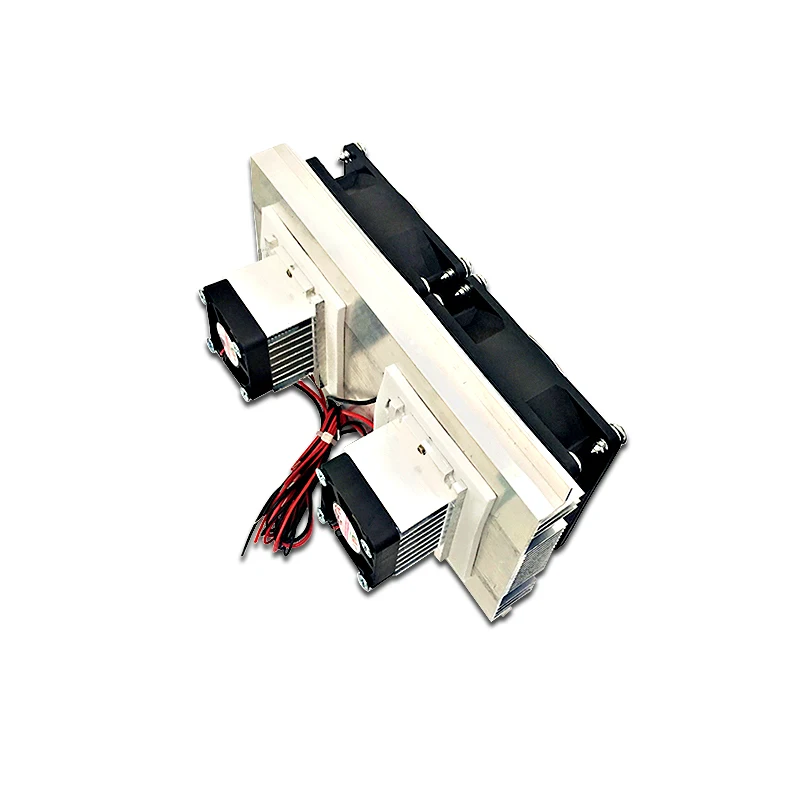 Thermoelectric Peltier Refrigeration Cooling System Kit Semiconductor Cooler Large Radiator Cold Conduction Module Double Fans