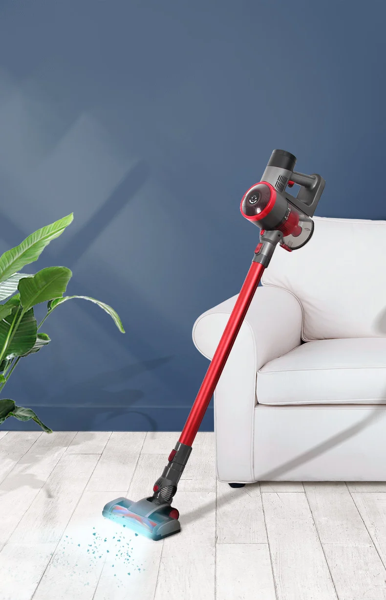 blue red purple 2 in 1Cordless Stick Wireless Vacuum Cleaner with HEPA Filter Rechargeable Low Noise Handheld Vacuum cleaner