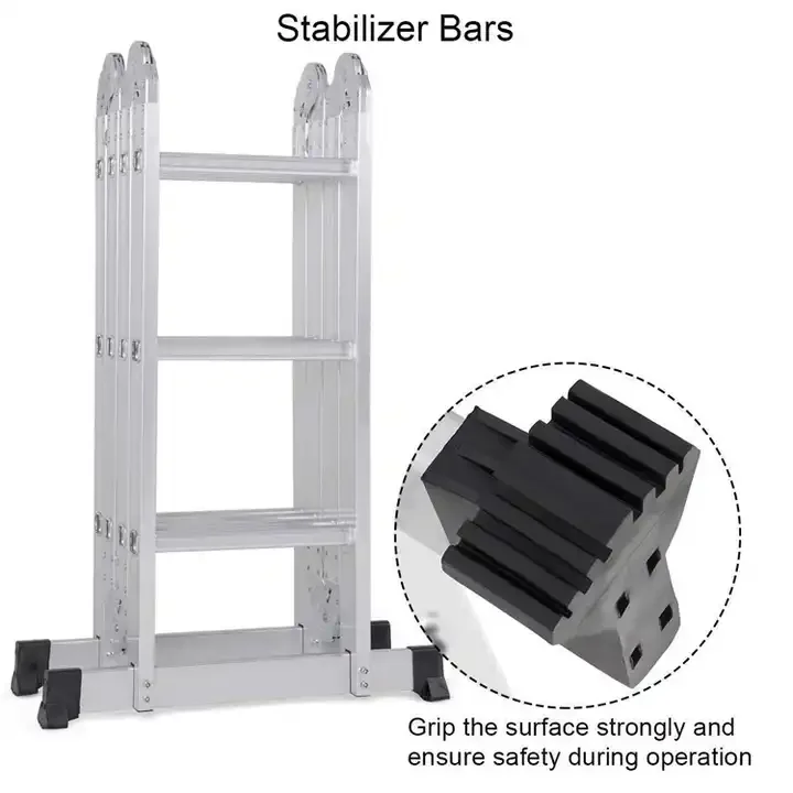 Aluminium  Platform Extension scaffolding stairs Multi Purpose Step Ladder for industry