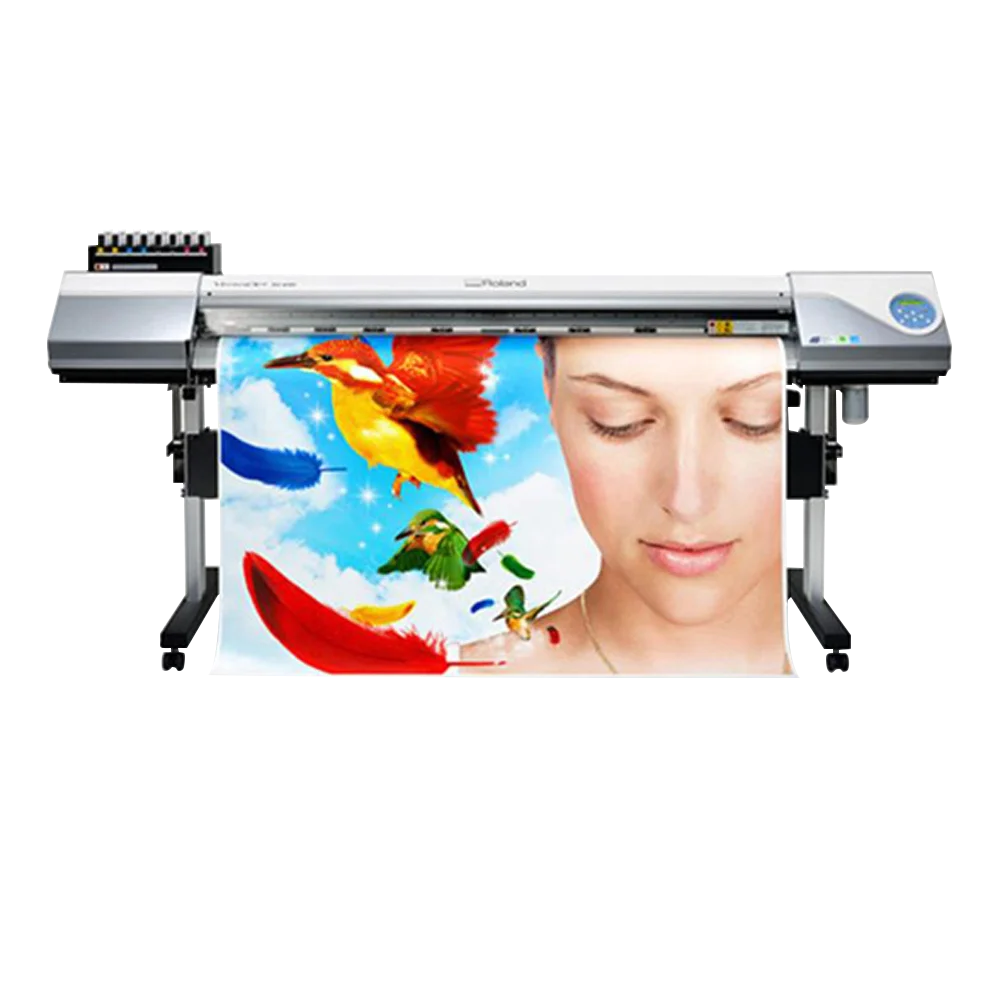Used 80% New Roland VersaArt RE-640 Used Eco Solvent printing machine Sublimation Printer use DX7 Printhead for sale