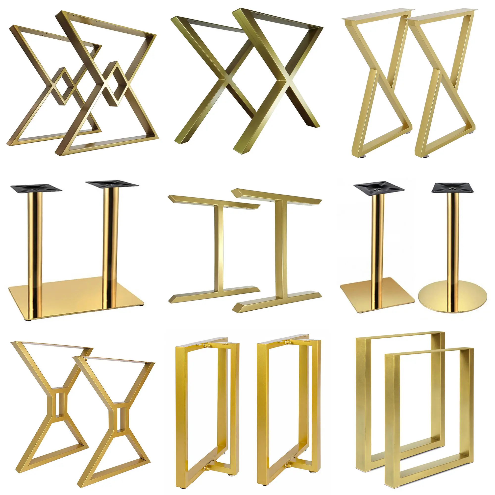 Topcent Furniture Legs Metal Table Bases Table Base Frames Industrial Restaurant Desk Office Cast Iron Steel Bench Coffee Dining