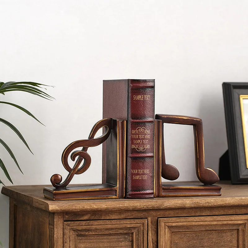 Note Bookend Ornaments Retro Bookcase Book Clip American Style Home Model Room Decoration Free Shipping