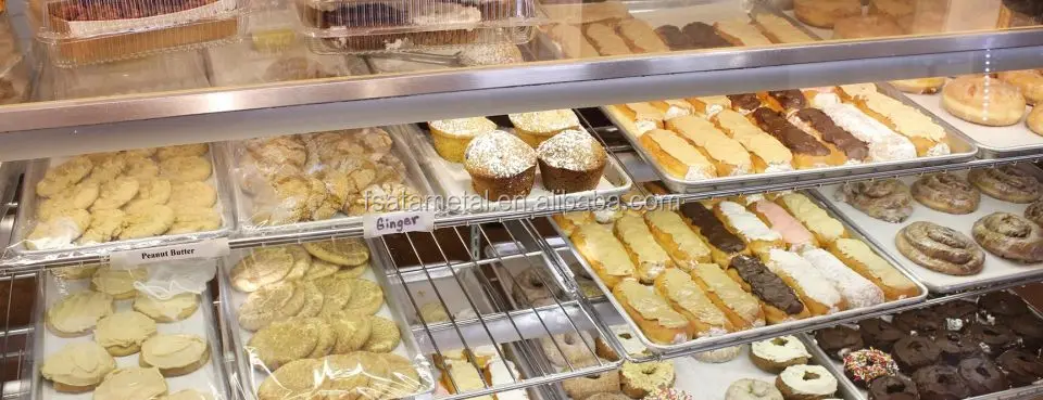 Newly Launched Cake Bake Tools Bakery Cupcake Wire Mesh Stainless Steel Cooling Rack For Rotary Oven Baking Tray Trolley