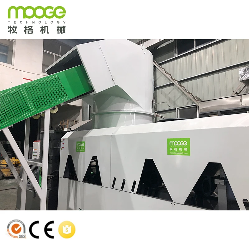 plastic pe pp recycling extruder granulating pelletizing machine
