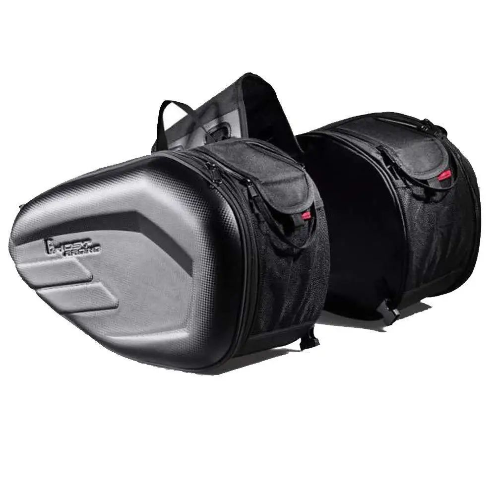  Leather Bike Motorbike Saddle Bag portable tank