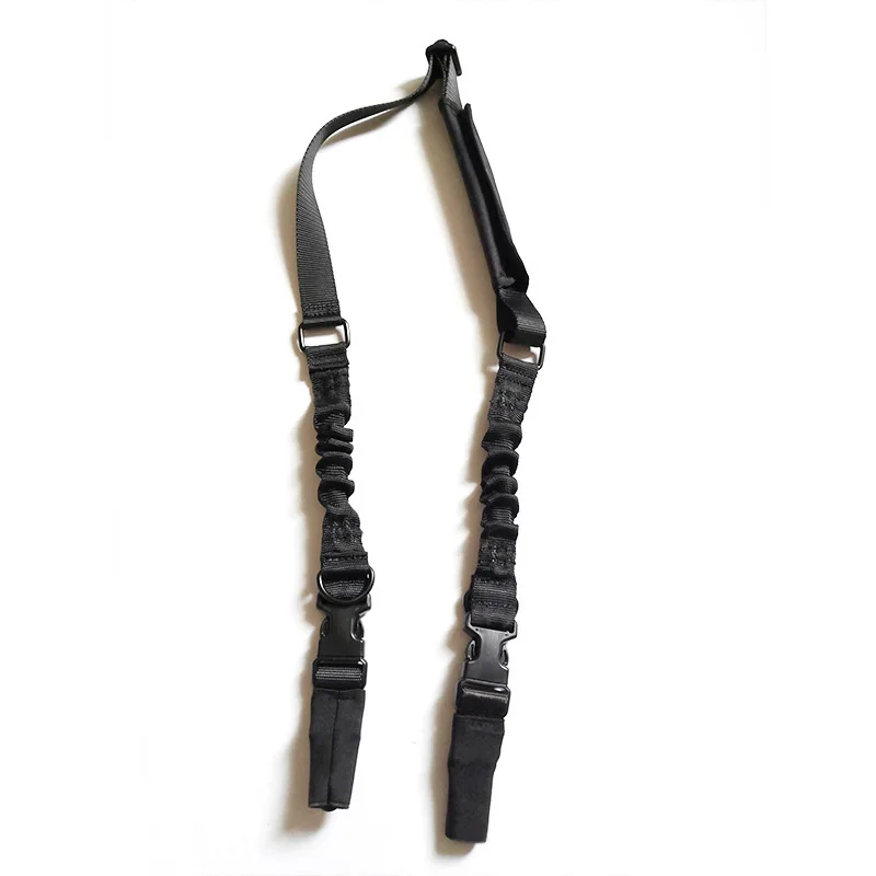 Outdoor Hunting CS Sports Adjustable Buckle Nylon Multi functional Task Single Point Tactical Gun Sling shoulder belt for bags