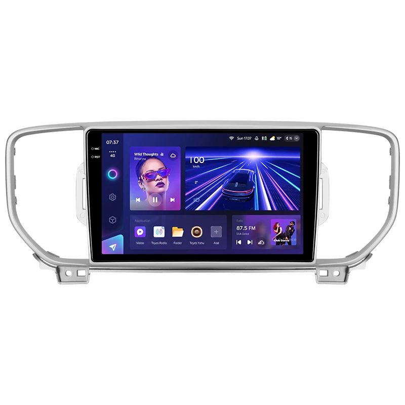 Автомобильный DVD-плеер TEYES CC3 2K для Kia Sportage 4 QL 2016 - 2018 9-дюймовый автомобильный стерео